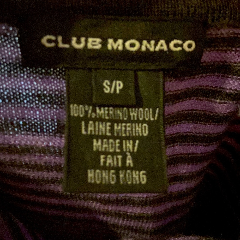 Club Monaco Crossback sleeveless Merino Sweater, NWOT, Small- vintage - Picture 3 of 6